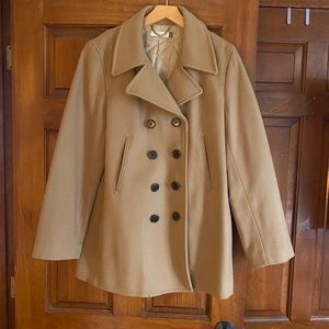 J. Crew XL camel coat